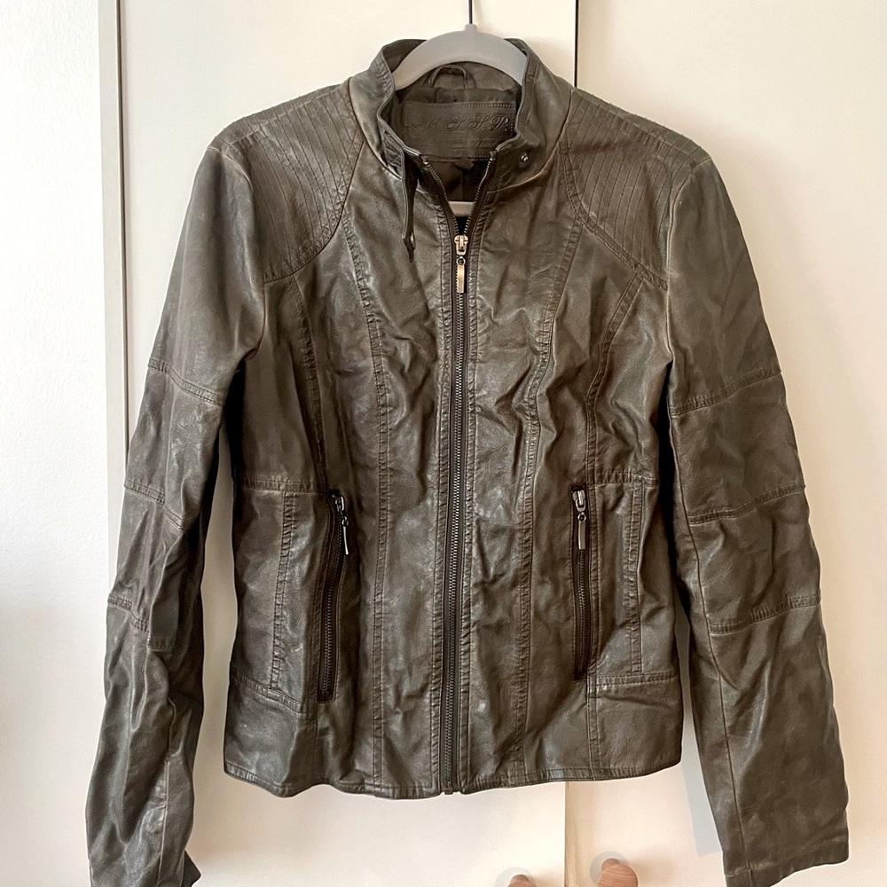 Faux Leather MLLP Women’s Jacket